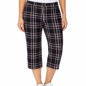 EXPRESS Design Studio Plaid Capris 0